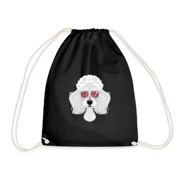 Caniche UK Lunettes de soleil I Deutsch Flag I Union Jack - Sac de sport léger - noir - Devant