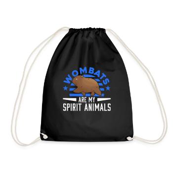 Les wombats sont mes animaux spirituels - Sac de sport léger - noir - Devant