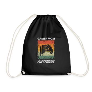 Maman joueuse vintage comme une mère normale gaming - Sac de sport léger - noir - Devant