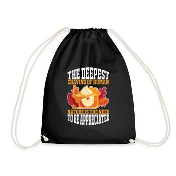 The Deepest Craving Of Human Nature Is The Need To - Sac de sport léger - noir - Devant