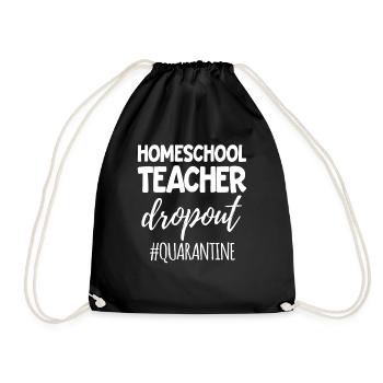 Home School Teacher HomeSchool Parent - Drawstring Bag - black - Front