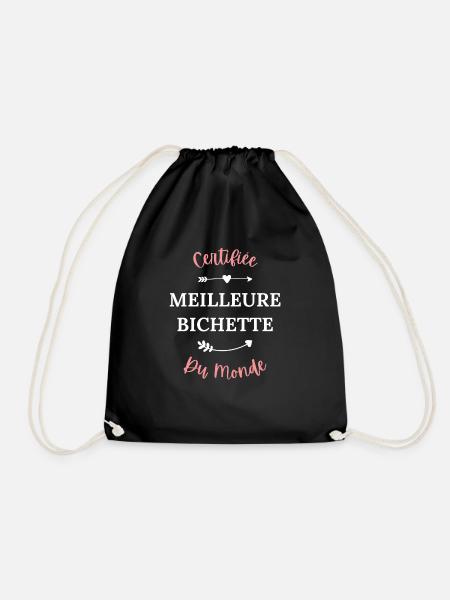 Certifiée meilleure bichette du monde - Sac de sport léger - noir
