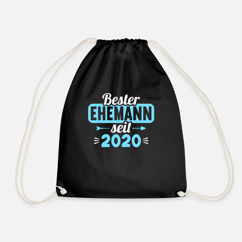 Beste Ehefrau Bester Ehemann seit 2020 - Turnbeutel - Schwarz