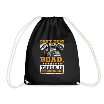 Mon camion est plus fort - Sac de sport léger - noir - Devant