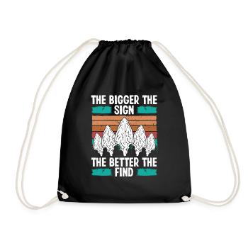 Arrowhead Hunting The Sign Artifact Collector - Drawstring Bag - black - Front