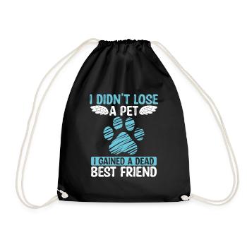 Cat Remembrance Cat Owner Pet Sympathy Cat Loss - Turnbeutel - Schwarz - Vorne