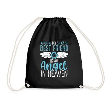 Perte d’animal de compagnie Ange au ciel Perte de chat Animal de compagnie - Sac de sport léger - noir - Devant