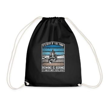 Drôle d’équipage de kayak C’est bon si vous pensez que l’aviron - Sac de sport léger - noir - Devant