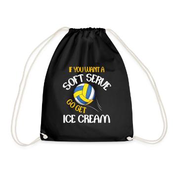 Si vous voulez un Soft Serve allez chercher ICE CREAM - Sac de sport léger - noir - Devant