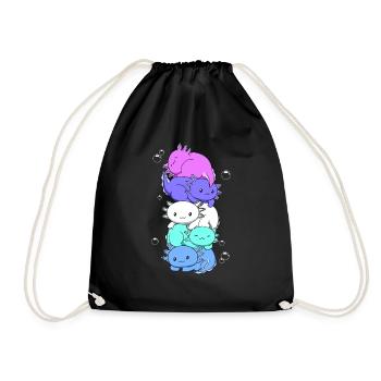 Spectrasexual Drapeau Axolotl Bunch Kawaii - Sac de sport léger - noir - Devant