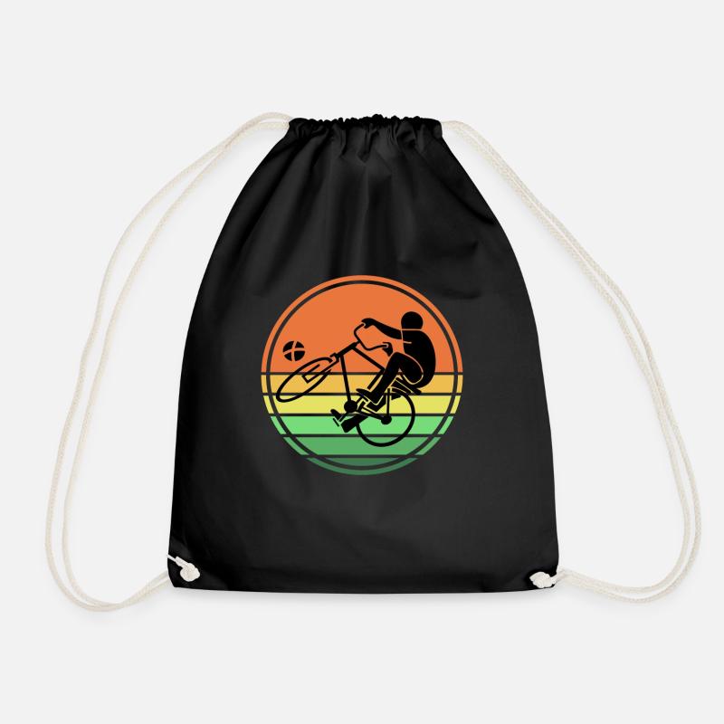 Radball Radballer retro - Turnbeutel - Schwarz