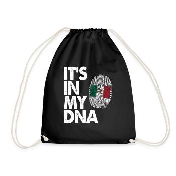 Mexico It's In My DNA Mexican - Drawstring Bag - black - Front