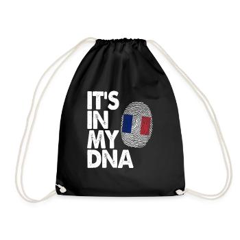 France It's In My DNA French la République - Drawstring Bag - black - Front