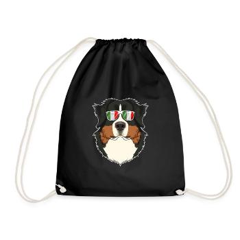 Bernese Mountain Dog Italy Sunglasses I Italian - Turnbeutel - Schwarz - Vorne
