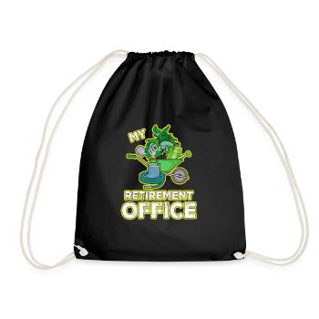 Cadeau de jardinage de bureau de retraite - Sac de sport léger - noir - Devant