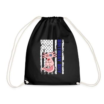 Axolotl America 4 juillet Jour de l’indépendance - Sac de sport léger - noir - Devant
