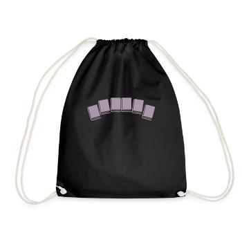 Read book books - Drawstring Bag - black - Front