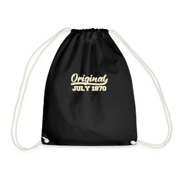 52ème anniversaire Juillet né 1970 Idée cadeau - Sac de sport léger - noir - Devant