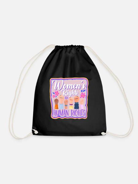 Feminin Womens Rights Social - Turnbeutel - Schwarz