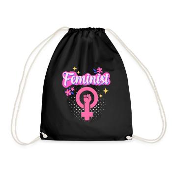Feminist Womens Rights Female - Turnbeutel - Schwarz - Vorne