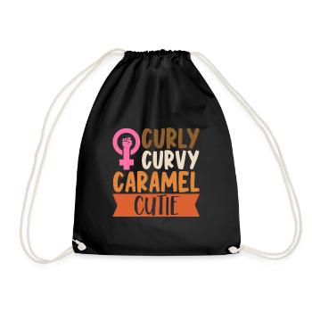 Feminist Women's Rights Female - Drawstring Bag - black - Front