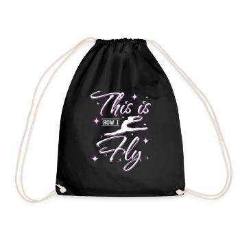 C’est comme ça que je fais de la gymnastique - Sac de sport léger - noir - Devant