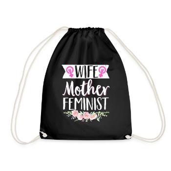 Feminist Womens Rights Female - Turnbeutel - Schwarz - Vorne