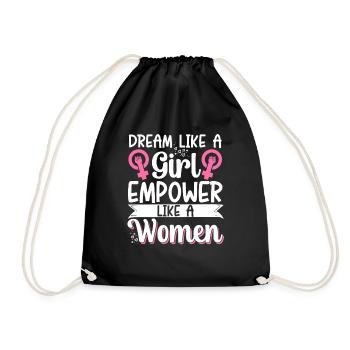 Feminist Womens Rights Female - Turnbeutel - Schwarz - Vorne