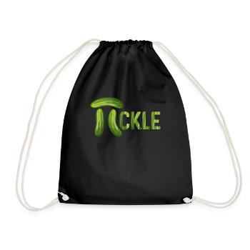 Lustige Mathematik Pi Pickle Geometrie Trigonometr - Turnbeutel - Schwarz - Vorne