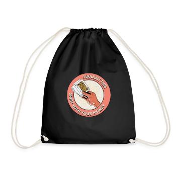 J’ai acheté cette chemise avec votre argent - Funny Poker - Sac de sport léger - noir - Devant
