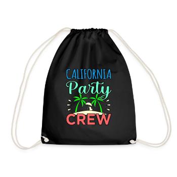 Cadeau d’équipage de fête en Californie - Sac de sport léger - noir - Devant
