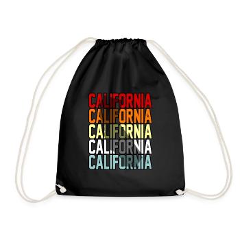 Cadeau California Life - Sac de sport léger - noir - Devant