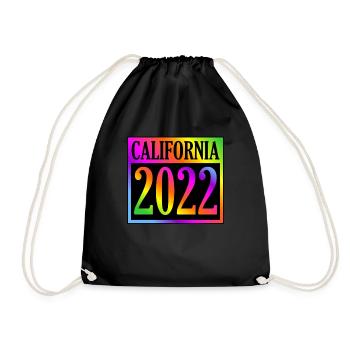 Cadeau Californie 2022 - Sac de sport léger - noir - Devant