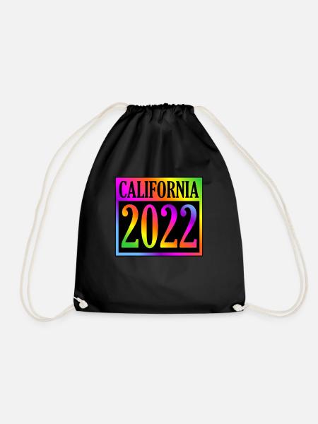 Kalifornien 2022 Geschenk - Turnbeutel - Schwarz