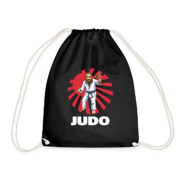 Judo Jesus - Judoka Judoist Kampfsportarten Japan - Turnbeutel - Schwarz - Vorne