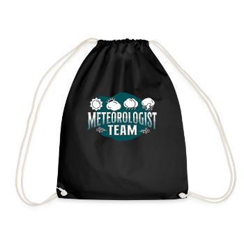 Meteorologist Weather Forecast - Drawstring Bag - black - Front