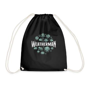 Meteorologist Weather Forecast - Drawstring Bag - black - Front
