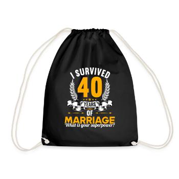 Meilleure épouse Meilleur mari depuis 2002 - Sac de sport léger - noir - Devant