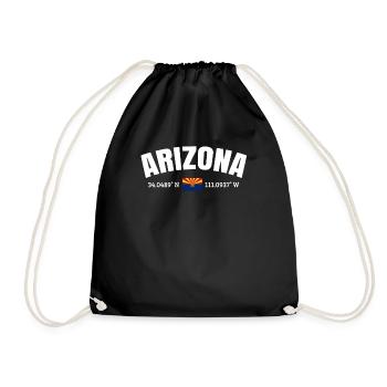 Arizona spaß zuhause geschenk - Turnbeutel - Schwarz - Vorne