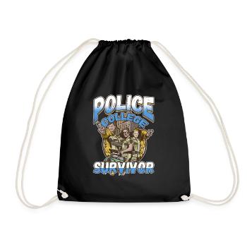 Law Enforcment Design for a Police Officer - Drawstring Bag - black - Front