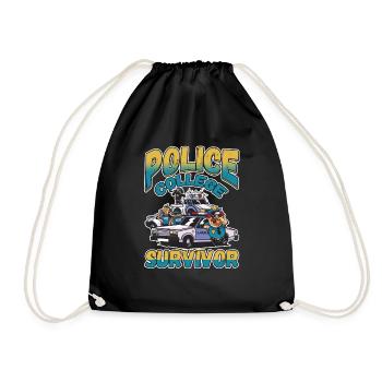 Law Enforcment Design for a Police Officer - Drawstring Bag - black - Front