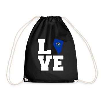 Nevada root gift - Drawstring Bag - black - Front