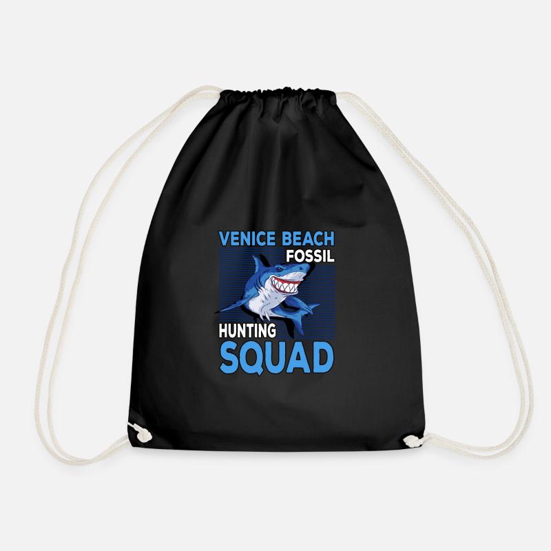 Fossil Hunter Design for a Shark Tooth Enthusiast - Turnbeutel - Schwarz