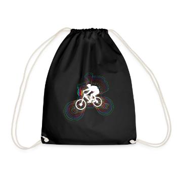 CONCEPTION DE CHEMISE DE VÉLO DE MONTAGNE - Sac de sport léger - noir - Devant
