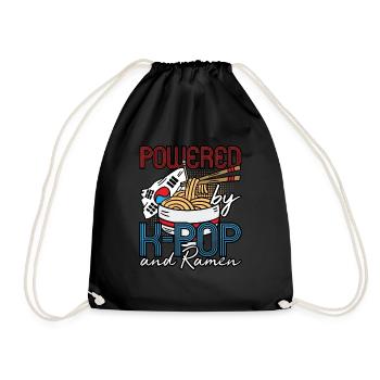 KPop Fashion Design pour un fan de bol de nouilles Ramen - Sac de sport léger - noir - Devant