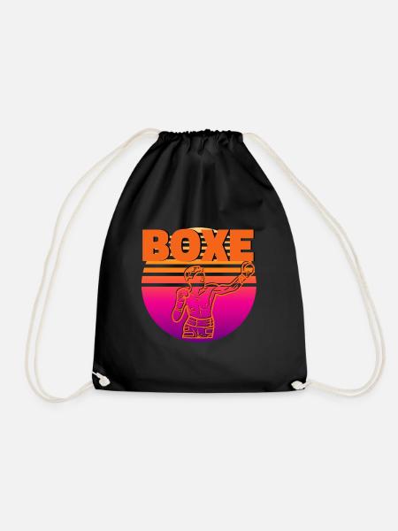 Vintage Boxing - Boxer Geschenkidee - Turnbeutel - Schwarz