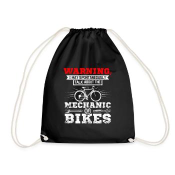 Parlez de la mécanique des vélos - Sac de sport léger - noir - Devant