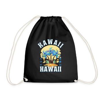 Hawaii Kawaii summer vibe - Drawstring Bag - black - Front