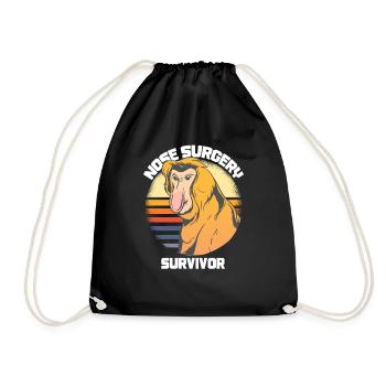 Chirurgie du nez Citation amusante - Sac de sport léger - noir - Devant