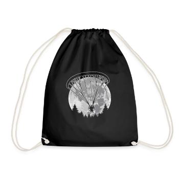 Parapente de parachutisme de pleine lune - Sac de sport léger - noir - Devant